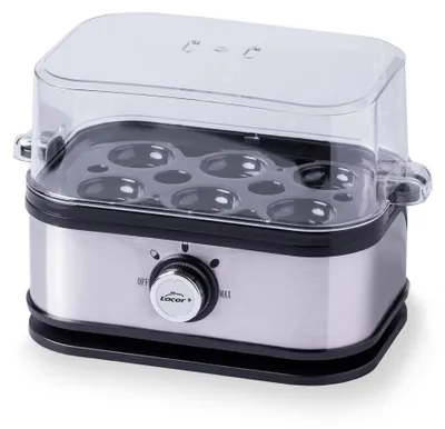 Produktbild von Lacor - 69344 - Eierkocher SIX OVUM, Edelstahl 18/10, 100% BPA-frei, 3 Kochstufe
