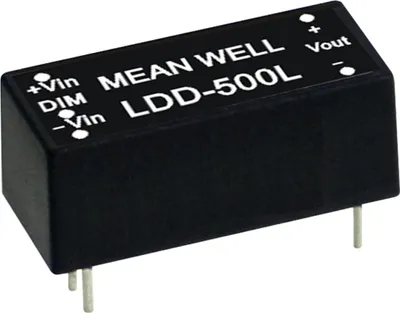 Produktbild von MEANWELL LDD-500L, DC DC Step-Down LED-Treiber, 9-36V:500mA