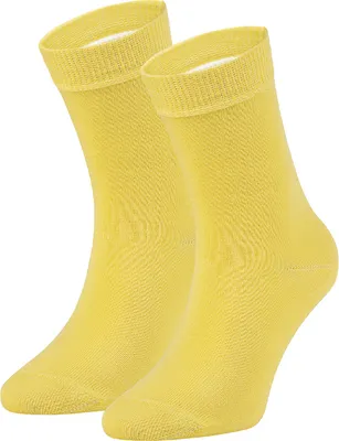 Image de Chaussettes pour enfants (filles et garçons) – Chaussettes longues en coton, pointure 30-35, jaune (Sunshine Mood)