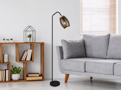Produktbild von Ausgefallene LED Stehlampe für Wohnzimmer Ecke hinter Sofa Flurlampen, H: 147cm