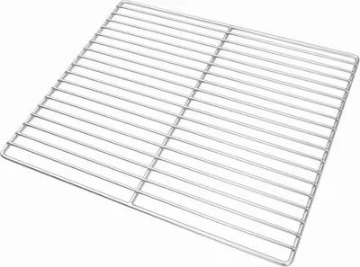 Image de vidaXL Grille de barbecue Argent 40 x 35 cm Acier inoxydable