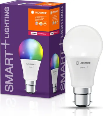 Produktbild von Ledvance LED Smart+ Birne 9W = 60W B22d matt 806lm RGBW 2700K-6500K Dimmbar Amazon Alexa & Google ZigBee