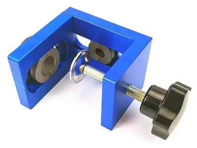 Produktbild von Bohrlokalisierungs-Set - Positionierungswerkzeug zum Bohren - 3-in-1 für Holzbearbeitung - Blau - Aluminium-Werkzeug - Für Heimwerkerarbeiten