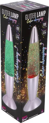 Zdjęcie produktu dla Party Time Glitterlamp LED zmieniająca kolor 35 cm