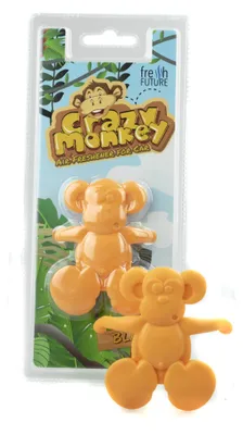 Obrázek produktu pro Freshfuture Vůně Crazy Monkey do auta Černá klasika Dlouhotrvající