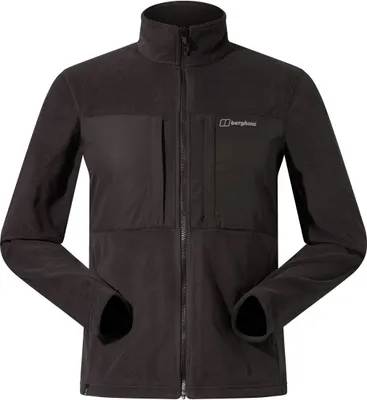 Schwarze Polartec Fleecejacke von Berghaus mit zwei Brusttaschen und seitlichen Eingrifftaschen.