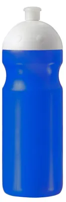 Produktbild von Trinkflasche 0,7 Liter blau PP mit Griffrille, Saugverschluss und Einhandbedienung für kalte Getränke