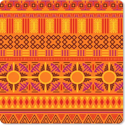 Produktbild von MuchoWow® Mauspad Mousepad Muster - Orange - Sonne 30x30 cm - Mousepads - Maus Mat - Pad - Mausunterlage - Gaming