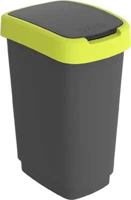 Produktbild von Rotho Drehbarer Abfalleimer TWIST grün 25L