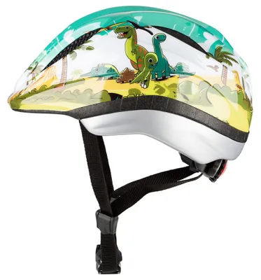 Immagine prodotto di Casco da bicicletta per bambini KED Meggy II Trend I Rete di protezione contro gli insetti Luce posteriore a LED integrata Tecnologia maxSHELL Colore: dino glossy Taglia: 46-51 (S)