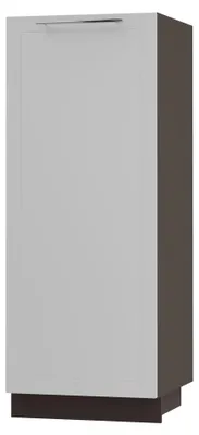 Productafbeelding van Voorraadkast Kvantum Q-D5D/60/154, met 1 deur, 60 cm breed. Kleur van het kastframe en de deur naar keuze: mat wit, lava