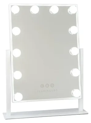 Make-upspiegel mit LED, 12 Lampen, 3 Modi, Touch-Steuerung, 36x47,5 cm