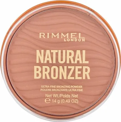 Zdjęcie produktu dla Rimmel Natural Bronzer do twarzy z rozświetlającymi drobinkami 001 Sunlight, 14g
