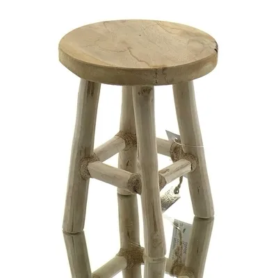 Produktbild von VAN DER LEEDEN Schemel Natur Ø 17 cm - Teakholz massiv