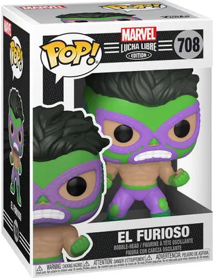 Produktbild von Marvel Lucha Libre - El Furioso Hulk 708 - Funko Pop! - Vinyl Figur