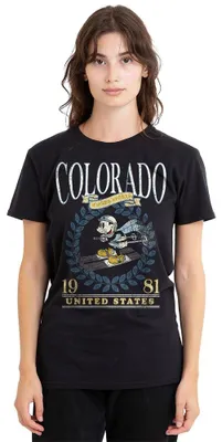 Produktbild von Disney Mickey Mouse Colorado Ski Damen T-Shirt, Schwarz, M