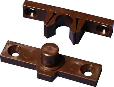 Produktbild von Moskitonetz Türverschluss braun Packung - 10 Stück - Griff - Riegel für Möbel Moskitonetz Türen