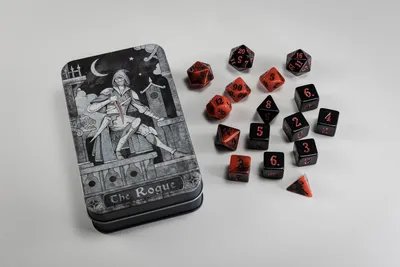 Obrázok produktu pre Zestaw Kości RPG dla Złodziei - 16 klasycznych kości do gry