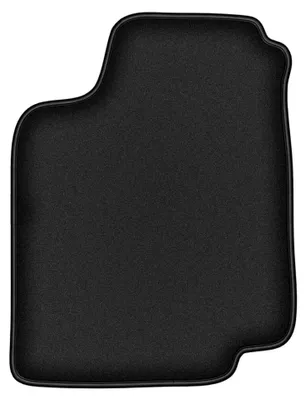 Image de Tapis conducteur en moquette pour Volkswagen Golf III 1993-2002 (cabriolet/à hayon/break) – 1 pièce, noir, sur mesure – Wielganizator DURBAN