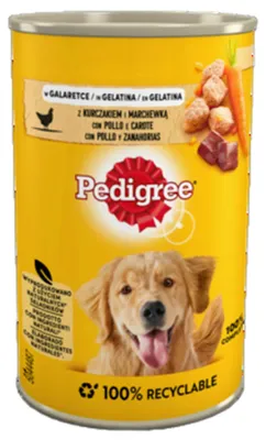 Obrázek produktu pro Pedigree 5900951015908, Dospělý jedinec, Mrkev, Kuřecí maso, 400 g