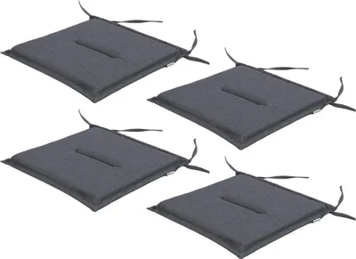 Image de Set de coussins de jardin "FROG" - 4 pièces (45×45 cm), réversibles, résistants aux intempéries et aux UV, coussins de chaise d'extérieur | Pillowprim