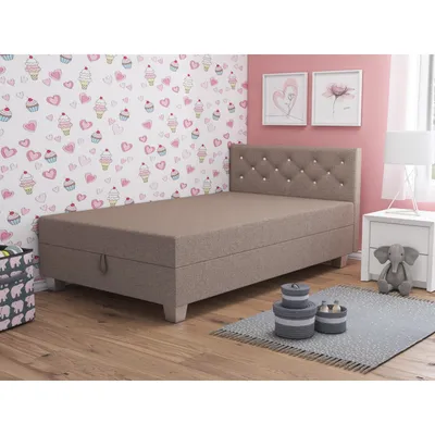 Obrázek produktu pro Jednolůžková postel 120x195 FREDERIKA 1 - béžová