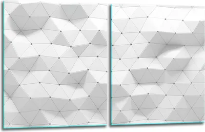 Produktbild von Herdabdeckplatten 2x40x52 Glaskeramikkochfeld 2-Teilig Glas Spritzschutz Muster