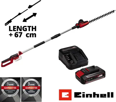 Produktbild von Einhell Akku-Teleskop-Heckenschere GC-HH 18/45 Li T-Solo mit Akku 2.5 Ah und Ladegerä Power X-Change