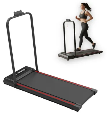 Image de Tapis de course électrique pliable pour la maison | 1-12 km/h | jusqu'à 120 kg | Silencieux