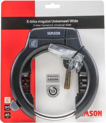 Produktbild von Simson Rahmenschloss universal breit E-Bike Einsatz 80mm Art**