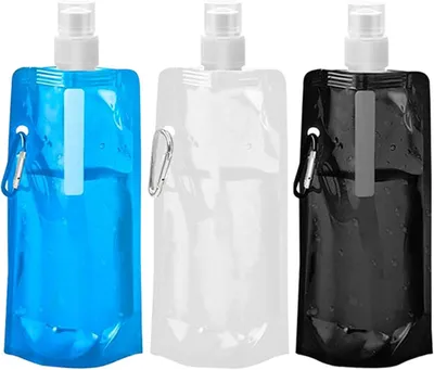 Imagen del producto de Botella plegable, flexible, de 500 ml, ligera, ideal para llevar ContiGo!