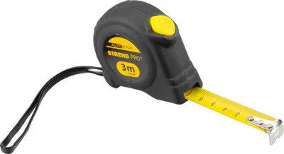 Productafbeelding van Strend Pro WorkTiger 6K meetlint, 3 meter, 16 mm, automatische stopfunctie, krimpkousjes