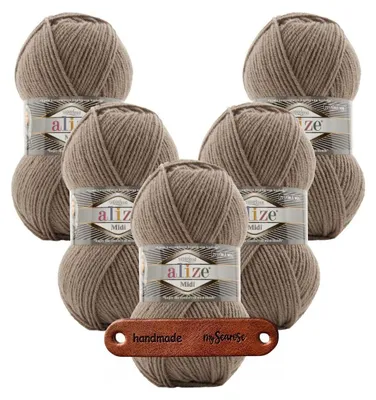 Produktbild von 5 x ALIZE Superlana Midi 991 mit Label