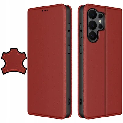 Obrázek produktu pro Kůže pouzdro pro Samsung S26 Ultra s magnetickým uzávěrem + sklo