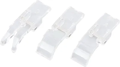 Produktbild von 3 Stück Nähmaschinen-Nähfuß-Ersatz für Designer Topaz 50 40 Nähmaschine Kunststoff schmale Nähfüße