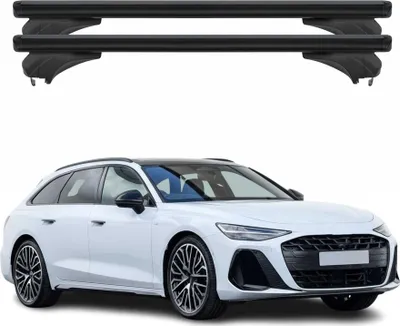 Produktbild von Menabo Dachträger Grundtäger für Audi A6 C9 Avant 2025 Aluminium Schwarz 2 tlg