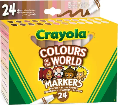 Image de Crayola - Les couleurs du monde 24 ponta maxi