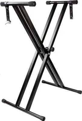 Image de Support de piano renforcé et réglable, noir