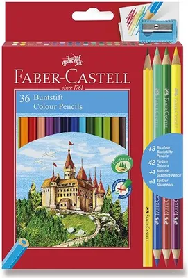 Image de Faber-Castell crayons de couleur 36 couleurs + 6 couleurs