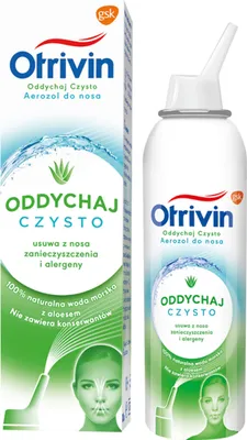 Obrázok produktu pre Otrivin Oddychaj Czysto aerozol do nosa z ekstraktem z aloesu, 100 ml