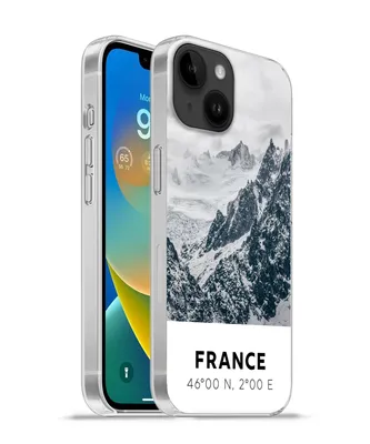 Produktbild von MuchoWow® Handyhülle Schutzhülle Hülle für Apple iPhone 14 - Softcase Frankreich - Berge - Schnee Silikon Softcase Handy Hülle - Mobiltelefonhülle
