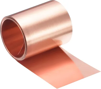 Productafbeelding van Koperfolie Rol - Koperen Strip Metaalfolie - Doe-het-zelf Projecten - 999% Puur Koper - 2000 mm x 40 mm - Koper