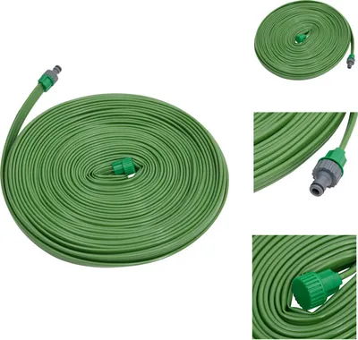 Immagine prodotto di vidaXL Tubo per irrigatori verde 7,5 m PVC - Tubi da giardino