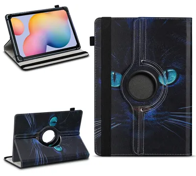 Produktbild von Tablet Tasche für Samsung Galaxy Tab S6 Lite Hülle Schutzhülle Case 360 DrehbarFarben:Motiv 10