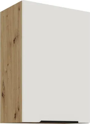 Obrázok produktu pre Horná kuchynská skrinka LUNARA - šírka 50 cm, biela / dub artisan