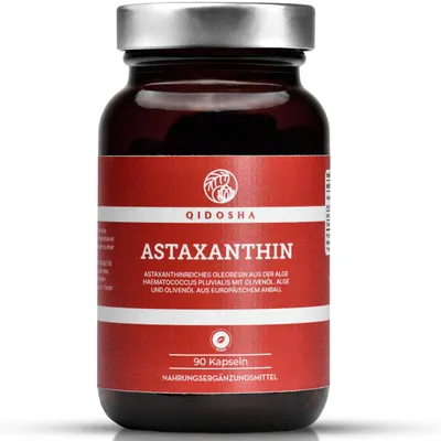 QIDOSHA Astaxanthin 12 mg aus EU-Rohstoffen & Oliv… – Bild 1