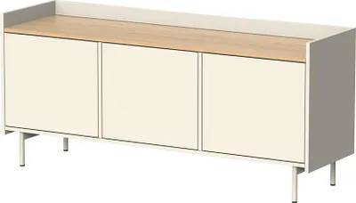 Obrázek produktu pro Nízký nábytek pod televizi Vicco Velina Krémová 140 x 63 cm se 3 dveřmi, Model 56359