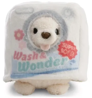 Produktbild von NICI Kuscheltier Set Hund Washy mit Socke u. Waschmittelbox Kostüm in Geschenkbox