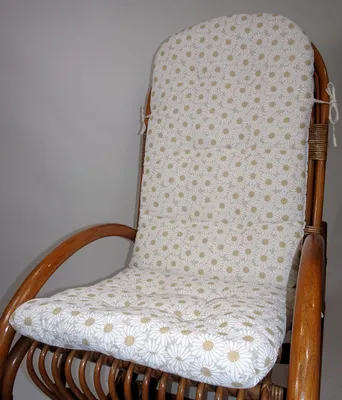 Produktbild von Rattani - Polster für Schaukelstuhl , Ersatzpolster Rattan Schaukelstuhl Gr. 125 x 50 x 7 cm, Fb. Mirha Leinen Magarite -  EU