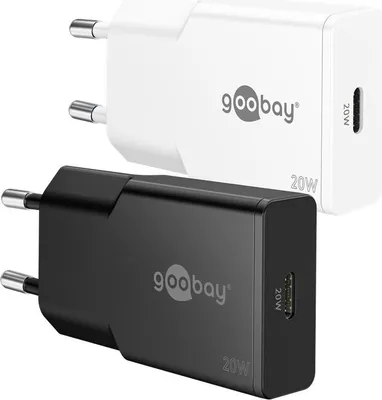 Image de Goobay 75728 Chargeur rapide USB-C™ PD GaN Slim (20 W) blanc, blanc - 1x connecteur USB-C™ (Power Delivery)